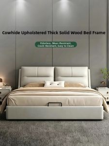 BINGTAI | Premium Leather Upholstered Storage Bed 1.8m