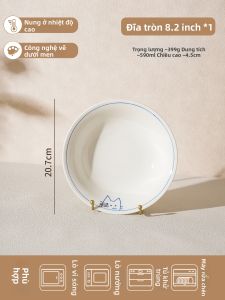 SIYUE | Đồ Gốm Trang Trí Thủ Công cho Jiaozi và Cá