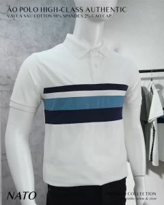 Áo Thun Polo Nam NELUX Vải Cotton Cá Sấu Cao Cấp Đẹp Tay Ngắn Có Cổ Màu Trắng Đen Đỏ Xanh Navy Trơn Họa Tiết NATO
