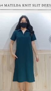 TERBARU DRESS KNIT RIB PREMIUM KNIT TEBAL - DRES WANITA REMAJA - DRES SEHARI HARI