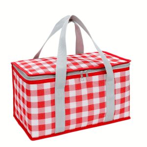 Large Capacity Portable Thermal Insulation Bag Picnic Basket Thickened Oxford Cloth Outdoor Hand Bags Travel Camping Equipment