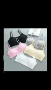 8-14 Years Old Baby Bra for Girls Student Vest Baby Underwear Strap Bra Kids Bra in Black White Pink Colors Soft Cotton Fabric Comfortable & Stylish
