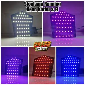 Stoplamp Running Xeon Karbu / Xeon GT / Xeon RC / Xeon Injeksi 11 mode wajib DC led strip