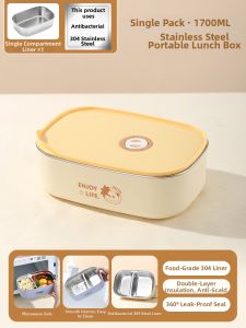 YOULUNMEI | Microwave-safe 304 Stainless Steel Lunch Box