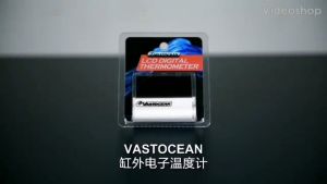 Vastocean LED Aquarium Thermometer(IPS screen reading) transparent temperature reading saltwater freshwater tank
