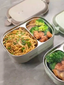 MIZONA 304 Stainless Steel Portable Electric Food Heated Lunch Box for Office Dormitory Keep Food Warm Pemanas Makanan