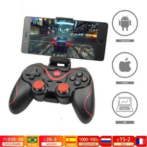 Gamepad Bluetooth X3 Stick Controller Handphone Wireless Holder Untuk Gaming Mabar Mobile Legend Free Fire PUBG AOV Game Balap Motor Mobil Bisa Connect PS3 XBOX Portable Kuat Awet Terbaru
