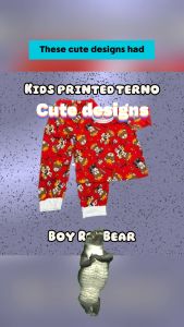 Kids Terno With Sizes And Adorable Designs