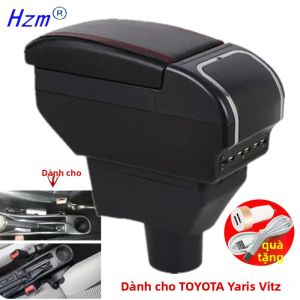 TOYOTA Yaris Vitz Tay Hộp Nội Thất Ô Tô Trung Tâm Lưu Trữ Da/Nhựa ABS Trang Bị Thêm Phụ Kiện Cho 2011-2019 Mẫu