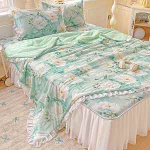 Luxury French Style Cooling Summer Blanket Soft Mat