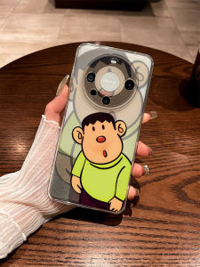 Creative Cute Fat Tiger Huawei Mate80Pro Phone Case Transparent Anti-Fall Protection Cover for Mate70 New Model Full Lens Protection