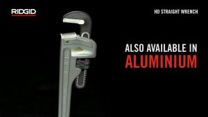RIDGID ประแจจับท่อด้ามตรง ด้ามอลูมิเนียม 10" เครื่องมือช่าง ประแจด้ามตรง ประแจจับแป๊ป จับท่อ