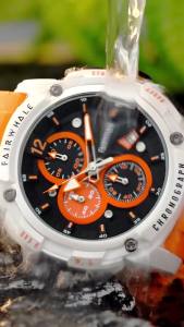 MARK FAIRWHALE 4360 Fashion Men Watch Silicone Strap Chronograph Waterproof Quartz Watches for Man Gift Box Reloj Hombre
