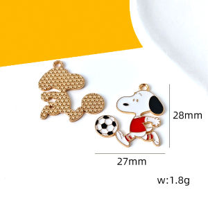Bandai | 10/20/30Pcs Cute Dog DIY Keychain Metal Handmade for Making Alloy Key Chain Cute Keyring Gift for Fans