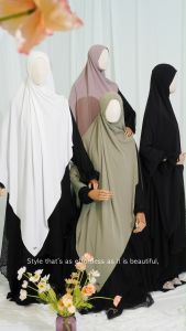 Nusseyba Activewear - Pashmina Instan Saila - Hijab Wanita Muslimah - Kerudung Instan Nyaman - Bahan Thuba Anti UV by Sultan- Outfit Syari Daily - Koleksi Raya Lebaran