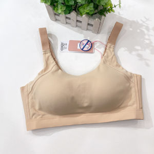 Nylon Bubble Wrap Sports Bra No Steel Ring Thin Mold Cup Anti-Light Running Yoga Womens Underwear Cotton Fabric One-Piece Fixed Double Shoulder Strap