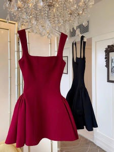 French High-End Strapless Dress Elegant Unique High-Definition Birthday Ball Gown for Petite Ladies Stylish Unique Party Dress