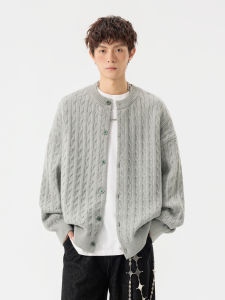 WUKONGYOUHUO | Áo Sweater Knit Mỏng Họa Tiết Xoắn Vintage