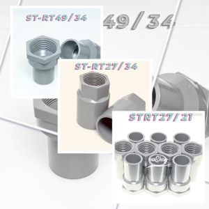 NaShop - 5 Nối răng trong 49 PVC RT49 RT49/27 RT49/34 RT49/42 thiết bị nhựa Siêu Thành (TBN STRT thiết ráp nối ống nước)