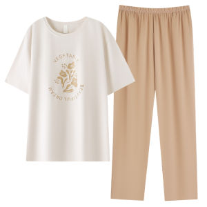 MiiOW | Cat Person Modal Sleepwear Womens Summer Short Sleeve Cotton Soft Outerwear Home Clothes Autumn Winter Sweet Cute Style Set