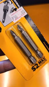 Tolsen 2pcs Pozi Screwdriver Bit Set (PZ1 | PZ2 | PZ3x50mm) S2 Industrial Steel