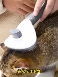 หวีกำจัดขน หวีสุนัข หวีแปรงขนสัตว์เลี้ยง ที่แปรงขนสูง แมว มีปูกดเพื่อใช้ด้วย ทำความสะอาดง่าย แปรงขนแมว PET Comb