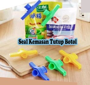 SEAL KEMASAN TUTUP BOTOL Klip Plastik Penutup Makanan Clip Penjepit  Snack Makanan Food Sealer Segel