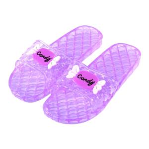 New Jelly Soft Bottom Bathroom Slippers Women Summer Indoor Anti-Slip Bath Massage Plastic Wear-Resistant Crystal Home Cool Slippers