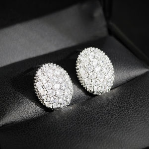 Classic Design Romantic Jewelry 2025 Fashion AAA Cubic Zirconia Stone Stud Earrings For Women Elegant Wedding Jewelry Gift E5893