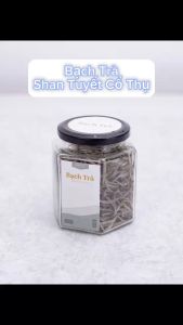 Hũ Bạch Trà Shan Tuyết Cổ Thụ Hà Giang Vụ Xuân Trà Hảo Hạng Thiện Tài Búp Trà Lọ Thủy Tinh 70g Quà Tặng