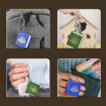 Mini 3D folding book keychain toy, books pop out with unique shapes and novel styles, cognitive puzzle toy. 