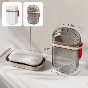 ZEO Soap Travel Case Outdoor Portable Soap Box Organizer Waterproof Bathroom Soap Plate
