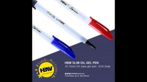 1Pcs HBW SLIM Oil Base Gel Pen 0.7mm Ballpen Stationery School Office Supplies