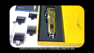 Kemei Barber UBS Rechargeable Cordless All-Metal Beard Trimmer KM-2628 Men Powerful Electric Hair Clipper Trimming Tool