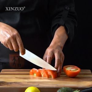 Pisau Dapur XINZUO Zhi Series 8 Inch Pisau Ukir dan Iris Baja Tahan Karat Karbon Tinggi Tempa Jerman