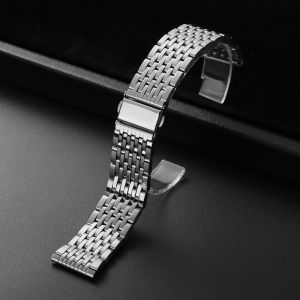 Stainless Steel Watchband Premium Bracelet Straps 18mm 20mm 22mm Universal Metal Watch Band Folding Buckle for Seiko for Rolex