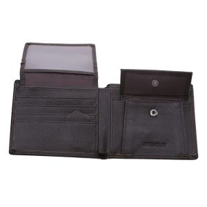 Vintage Short Men Wallets Genuine Leather Credit Card Holder Waterproof Men Purse Classic Coin Pocket Black Male Wallet