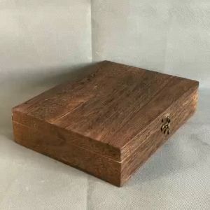 กล่องไม้เก็บของ กล่องไม้งานฝีมือ ล็อคสำหรับเครื่องประดับต่างหูออแกไนเซอร์