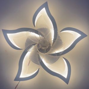 360° Rotating LED Fan Light – 3 Light Modes 6 Wind Speeds APP & Remote Control Night Light & Timer27-Inch For Bedroom Living Room Dining Room.Replaceable LED Bulbs & Parts Lifetime Free Support