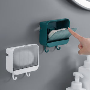 Hộp Đựng Xà Phòng Treo Tường Không Cần Đục Lỗ Hộp Đựng Xà Phòng Có Nắp Cho Phòng Tắm Hộp Đựng Xà Phòng Dùng Trong Gia Đình Thiết Bị Vệ Sinh