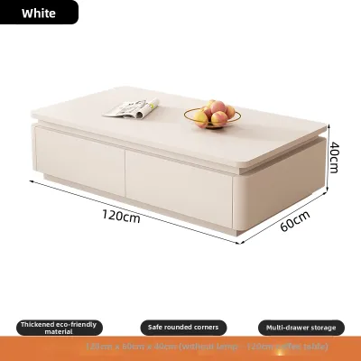 Storage Cream-colored Wooden Floor TV Cabinet
