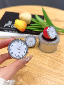 Creative Desk Watch Small Desk Clock Bedroom Car Mini Small Mute Desk Clock Desktop Quartz Clock Student Portable