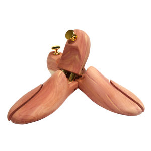 Cedar Wooden Shoe Tree Adjustable Shaping Anti-Wrinkle Deodorizing Expandable Shoe Stretcher Comfortable Home Footwear Accessory