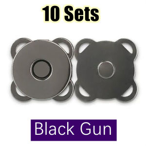 10 Sets Metal Magnetic Snap Fasteners Clasps Buttons for Handbag Purse Wallet Clothes Bag DIY Craft Sewing Accessories