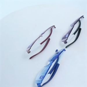 Kacamata Baca Mode Definisi Tinggi Kacamata Cahaya Anti Biru Ultraringan Kacamata Baca Tanpa Bingkai Baru 2024