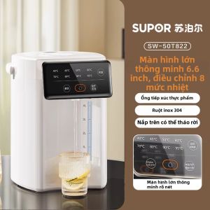 Bình đun nước SUPOR tích hợp lớp cách nhiệt hoàn toàn tự động dung tích lớn
