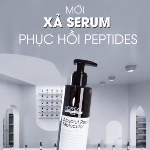 Xả Serum phục hồi Peptides chuyên nghiệp cho tóc hư tổn LOréal Professionnel Absolut Repair Molecular 250ml