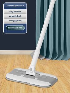 Three-in-One Mop For Home Hand-Free Disposable Wipes Mop Floor Cleaning Dry Tissue Mop Can Replace Cloth Slipper
