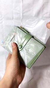 Ví da nữ mini dáng gập trơn màu cao cấp BAG U VIG155