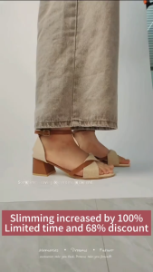 COLDIE Korea Womens High Heel Sandals Casual Shoes Womens Sandals Womens Lightweight Womens Shoes Women Block Heels SImple Ankle Strap Simple Rome Sandals